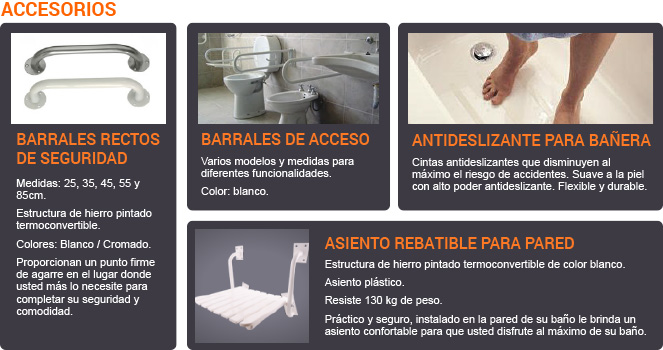 Bañera Segura - Accesorios